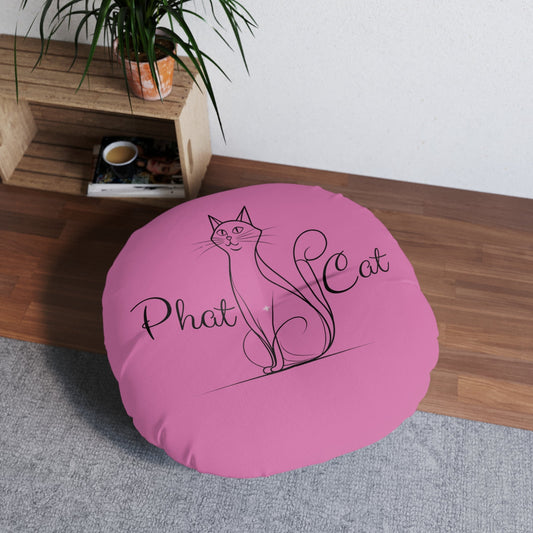Whimsical Cat Tufted Floor Pillow