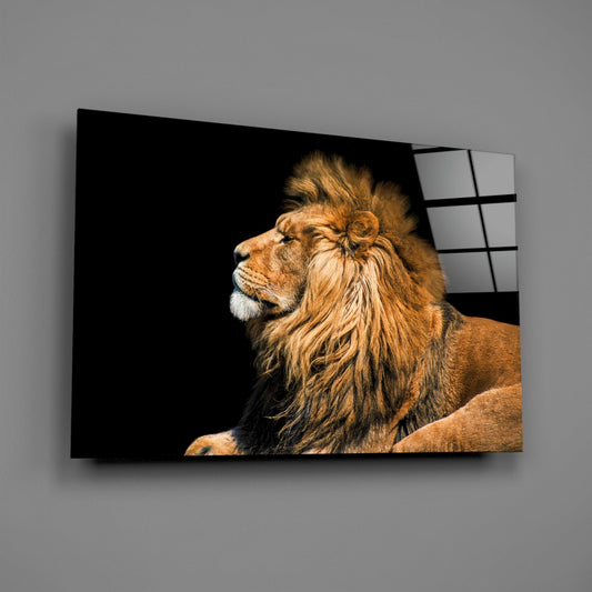 Lion Glass Wall Art