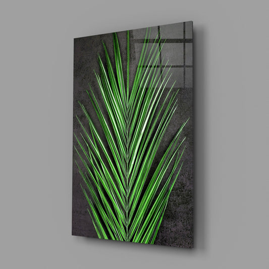 Areca Bunch Glass Wall Art