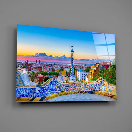 Barcelona Glass Wall Art