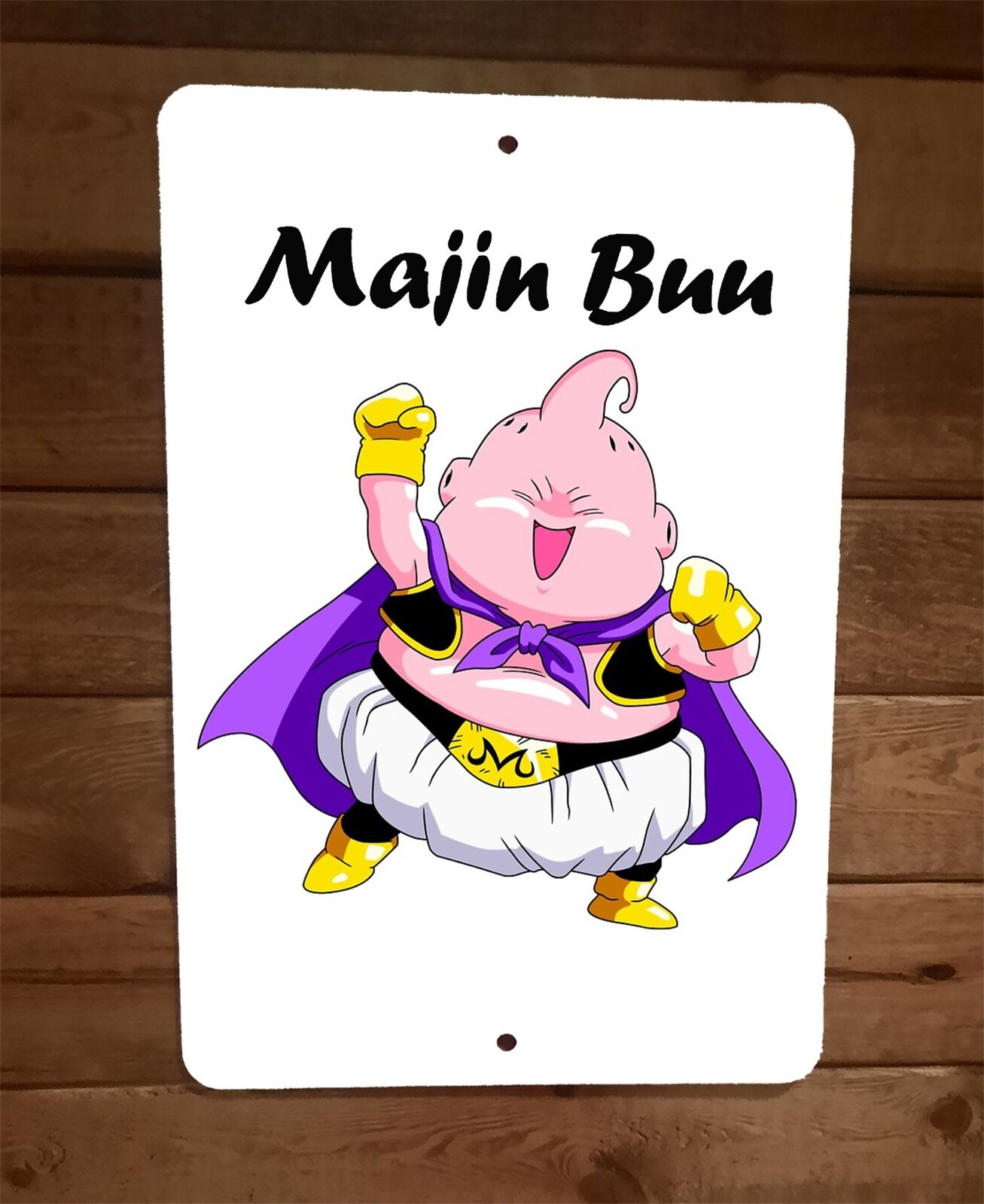 Majin Buu Dragonball Z 8x12 Metal Wall Sign