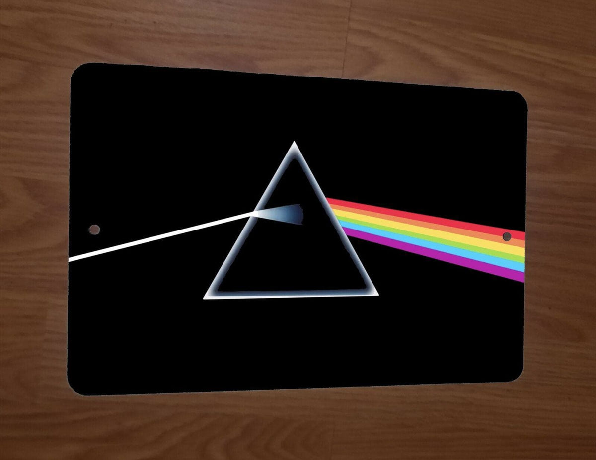 Dark Side of the Moon Pink Floyd Art 8x12 Metal Wall Music Sign