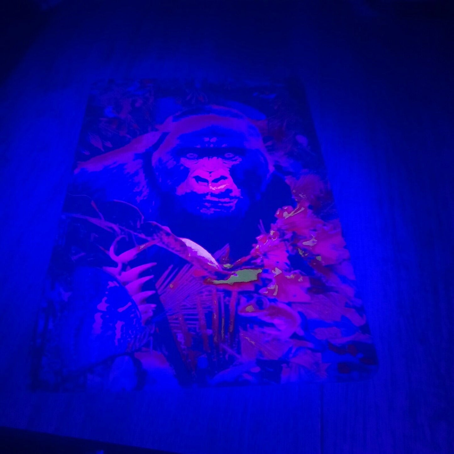 Colorful Gorilla Misc Poster Style 8x12 Metal Wall Sign Animals