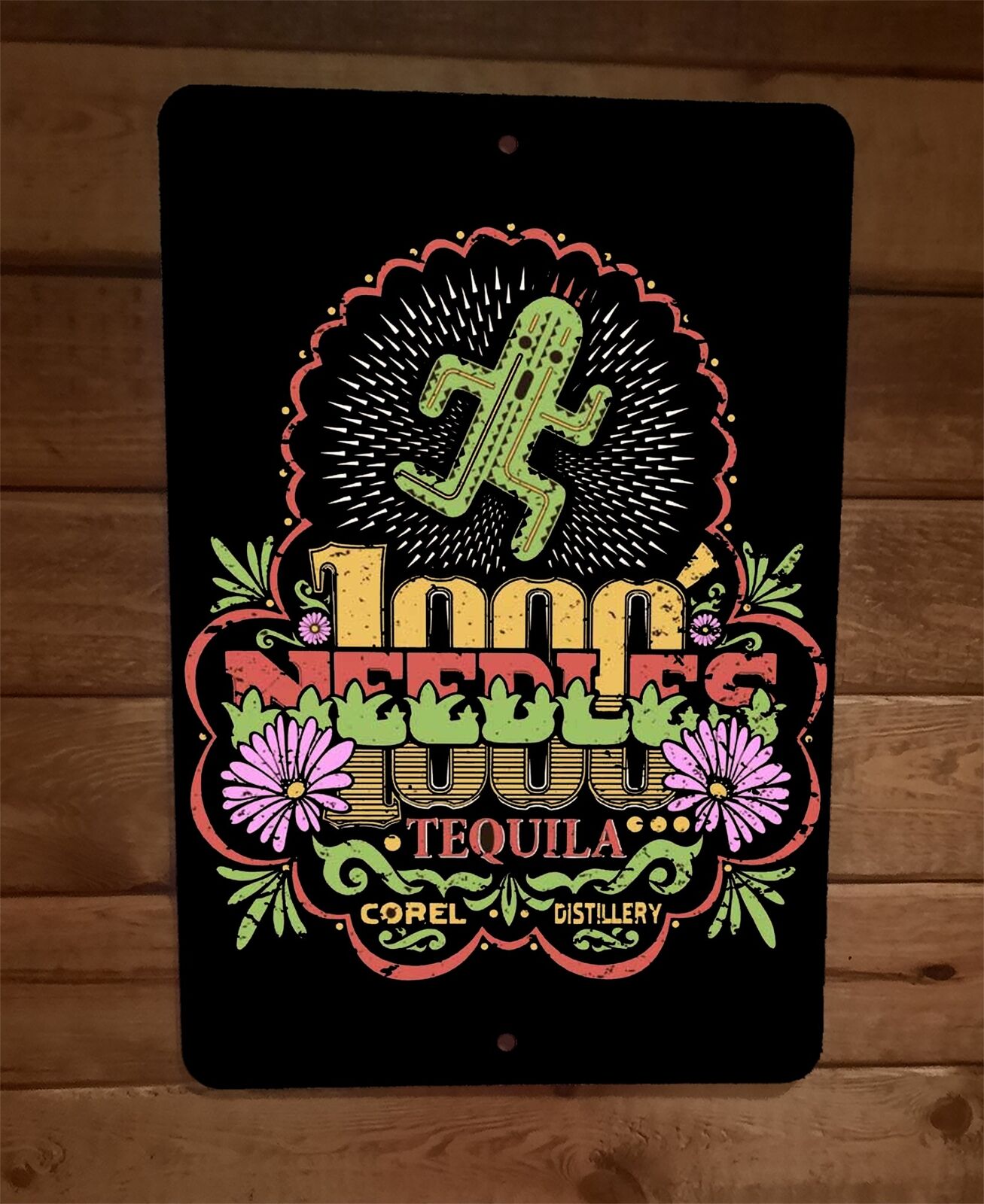 1000 Needles Tequila Final Fantasy Cactuar 8x12 Metal Wall Bar Sign Poster