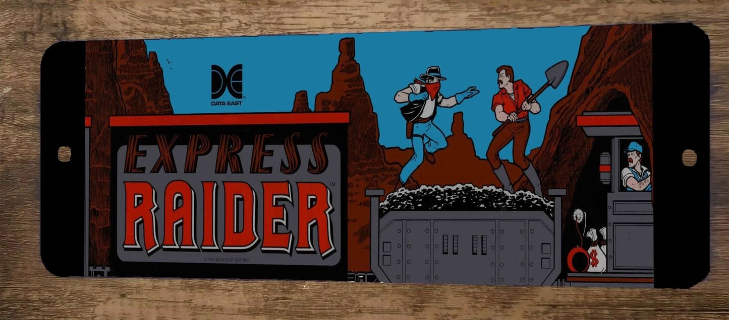 Express Raider Arcade Video Game 4x12 Metal Wall Sign Marquee Banner Poster
