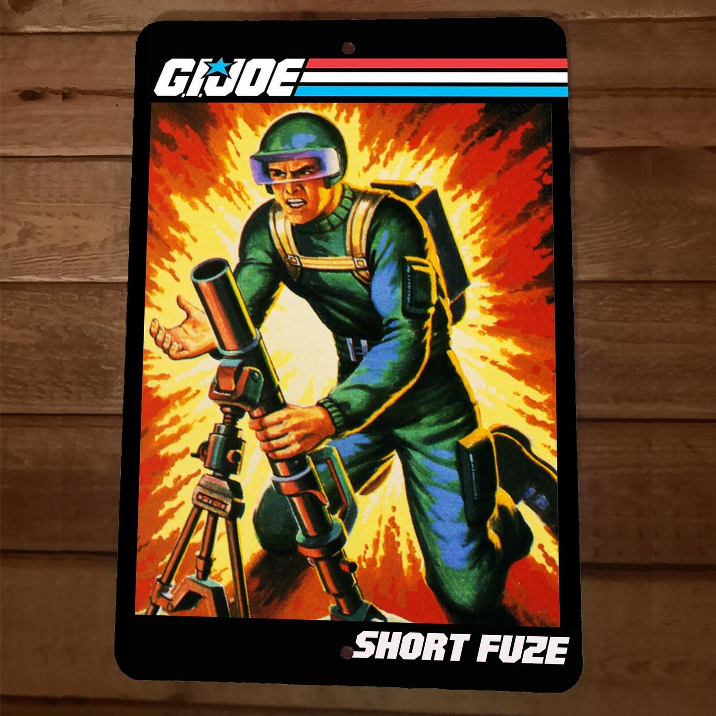 Short Fuze GI Joe 8x12 Metal Wall Sign