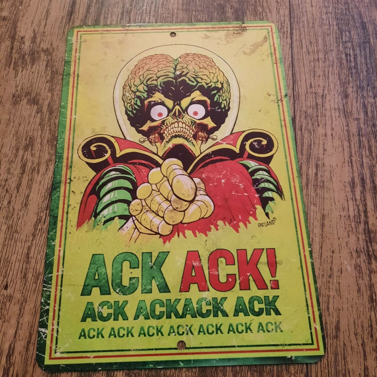 Mars Attacks Comedy Sci-Fi Movie Poster Style 8x12 Metal Wall Sign