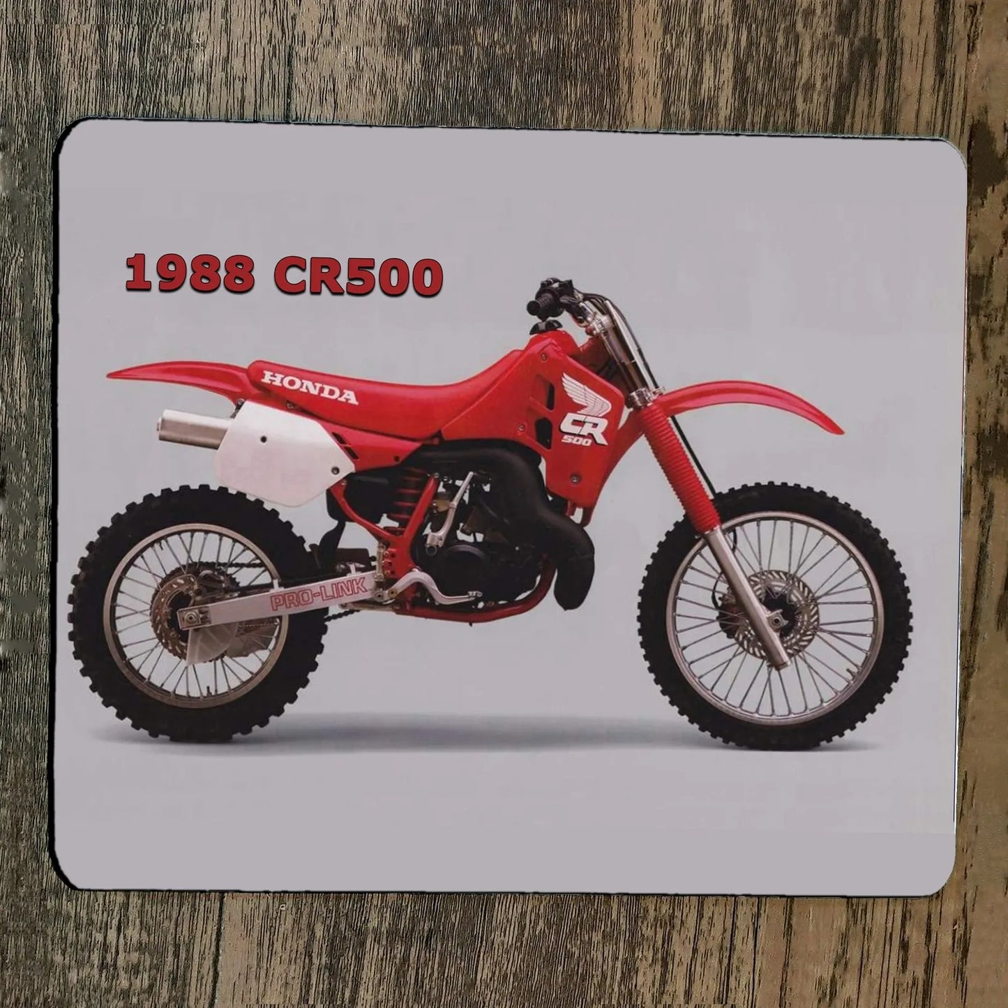 Mouse Pad 1988 CR500 Honda Dirt Bike Motocross Motorcycle