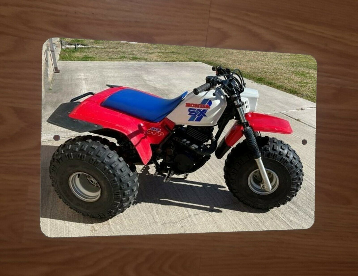 1985 Honda 250SX 3 Wheeler Bike Motorcycle ATV 8x12 Metal Wall Sign Garage Poster