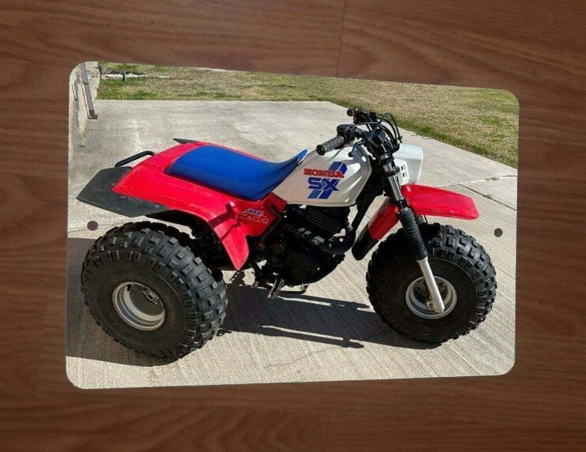 1985 Honda 250SX 3 Wheeler Bike Motorcycle ATV 8x12 Metal Wall Sign Garage Poster