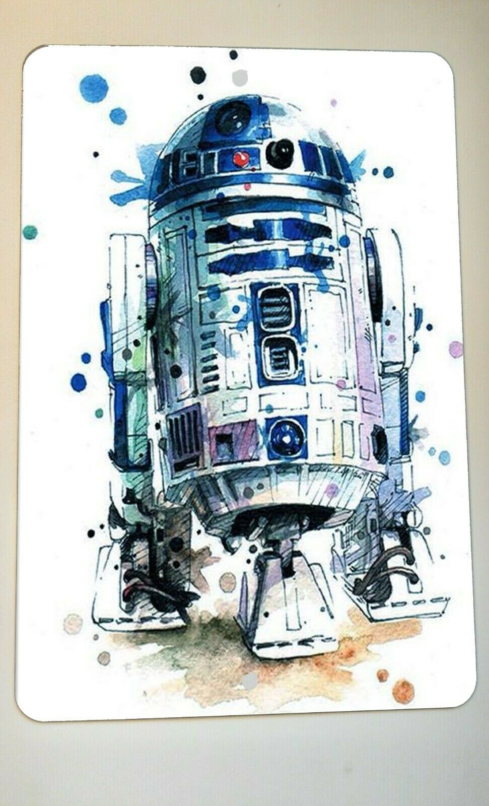 R2D2 Star Wars Photo Artwork 8x12 Metal Wall Sign Sci-FI Movie Poster