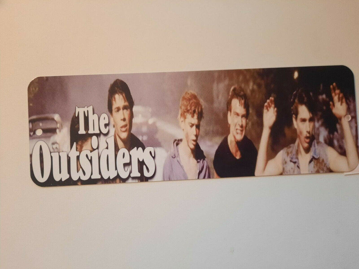 The Outsiders Banner Marquee 4x12 Metal Wall Sign Retro 80s Movie