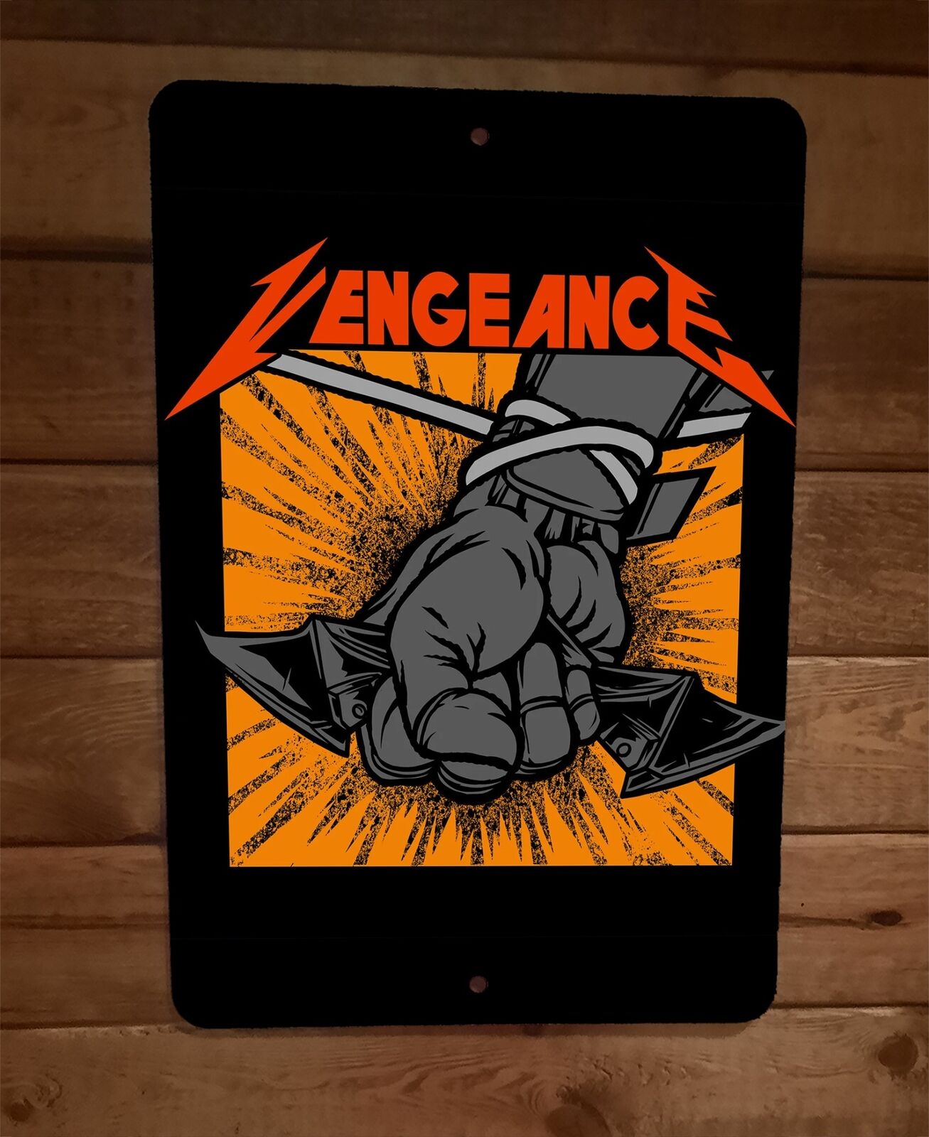 Vengence Metallica Batman Parody 8x12 Metal Wall Sign
