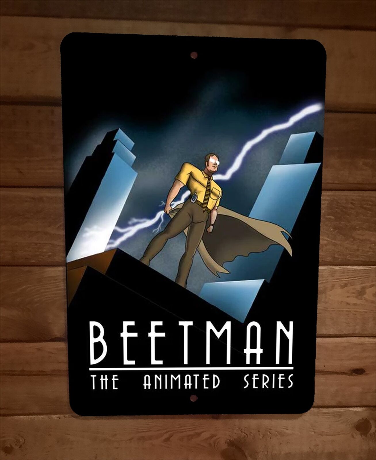 Beetman The Animated Series 8x12 Metal Wall Sign Poster Batman Parody