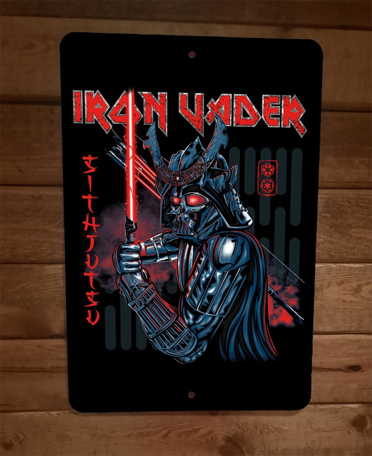 Iron Vader Sithjutsu Star Maiden Wars 8x12 Metal Wall Sign
