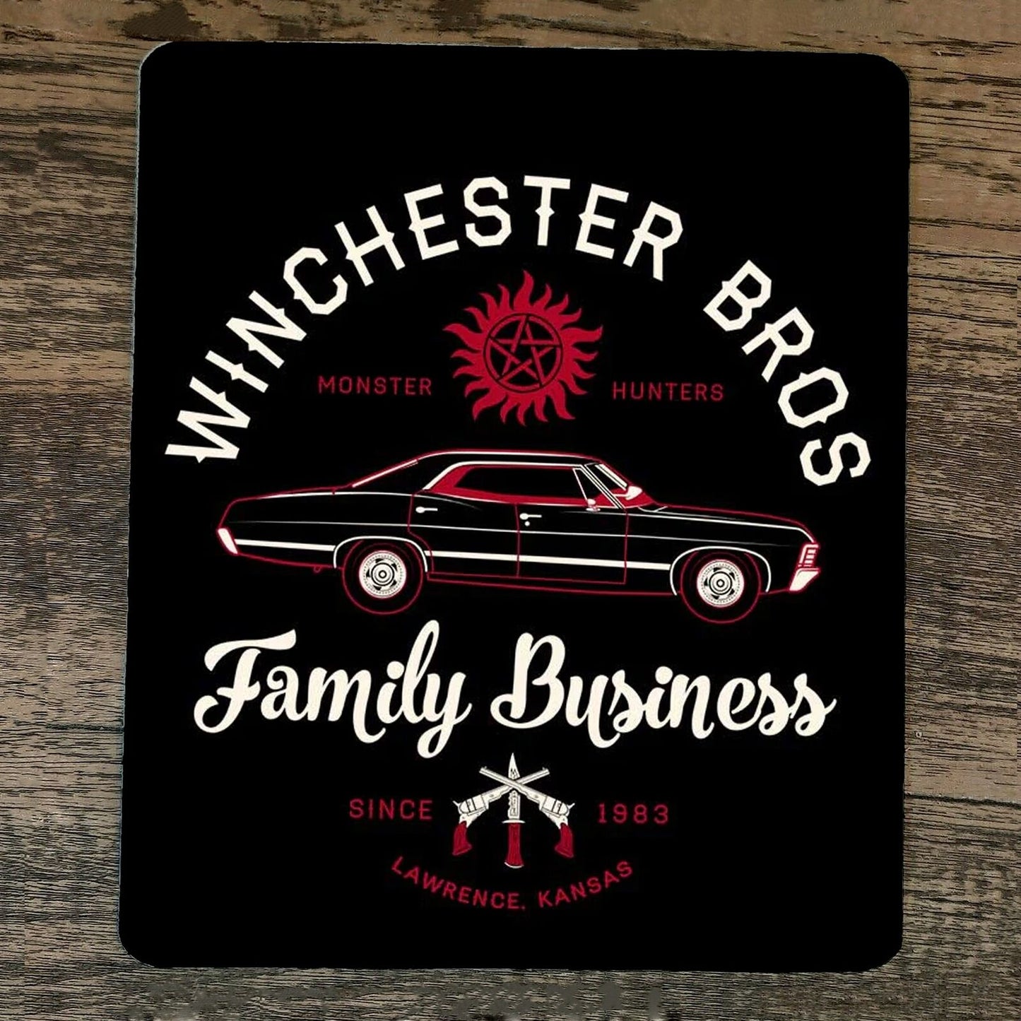 Mouse Pad Winchester Bros Monster Hunters Family Business