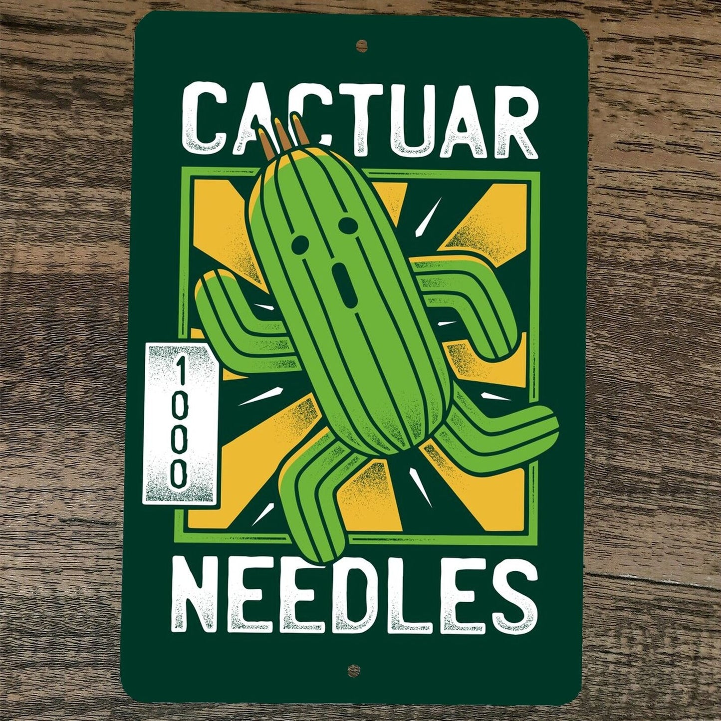 Final Fantasy Cactuar 1000 Needles 8x12 Metal Wall Video Game Sign Poster