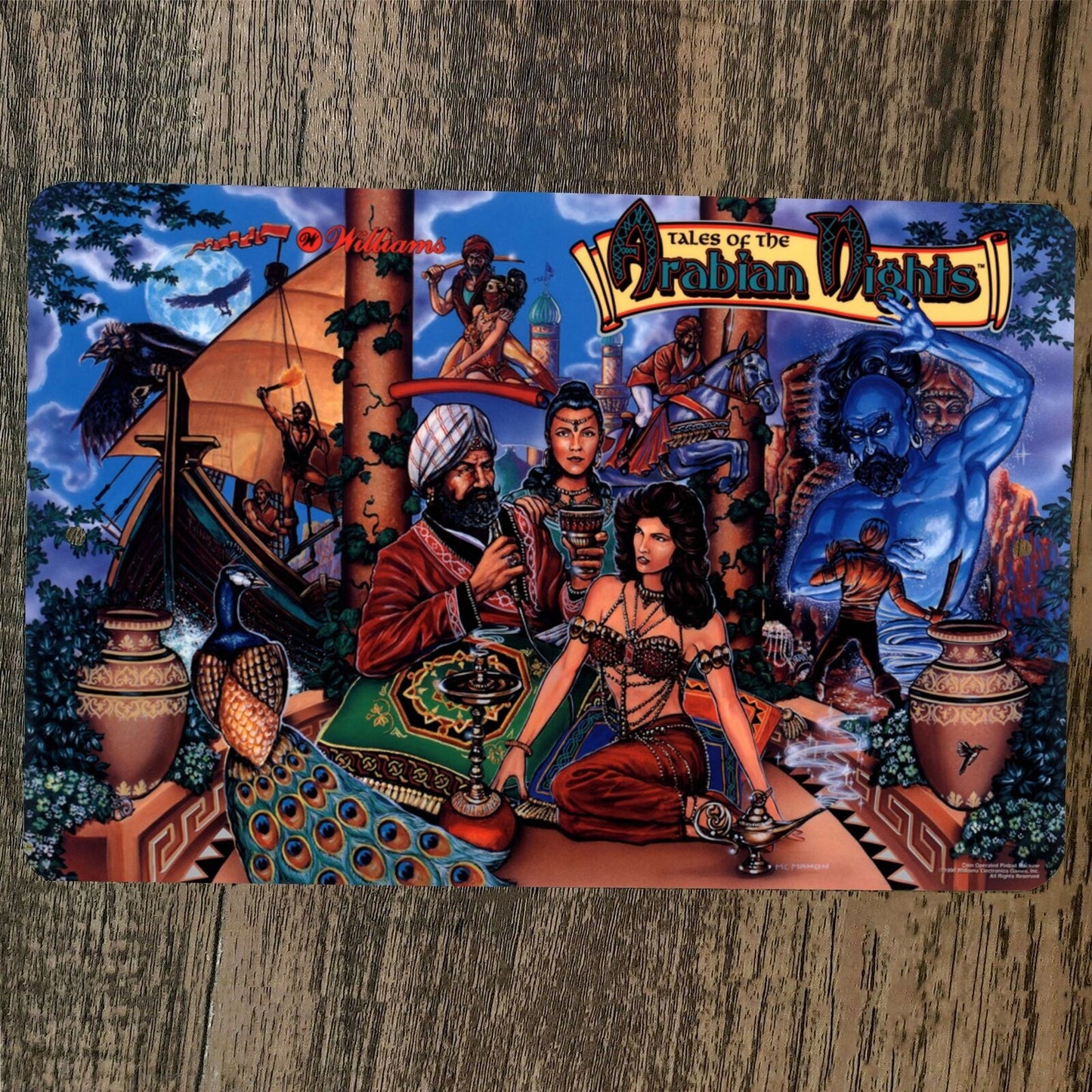 Arabian Knights Arcade Video Game 8x12 Metal Wall Sign