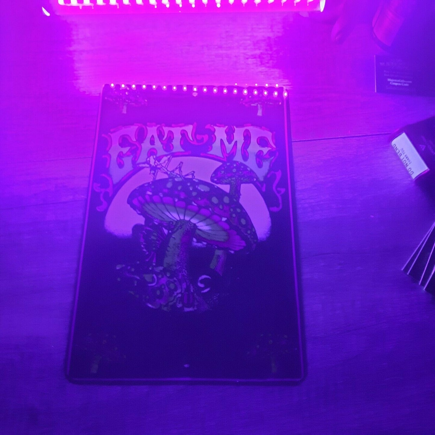 Eat Me magic Mushroom 8x12 Metal Wall Weed Mary Jane Trippy Sign 420 Poster