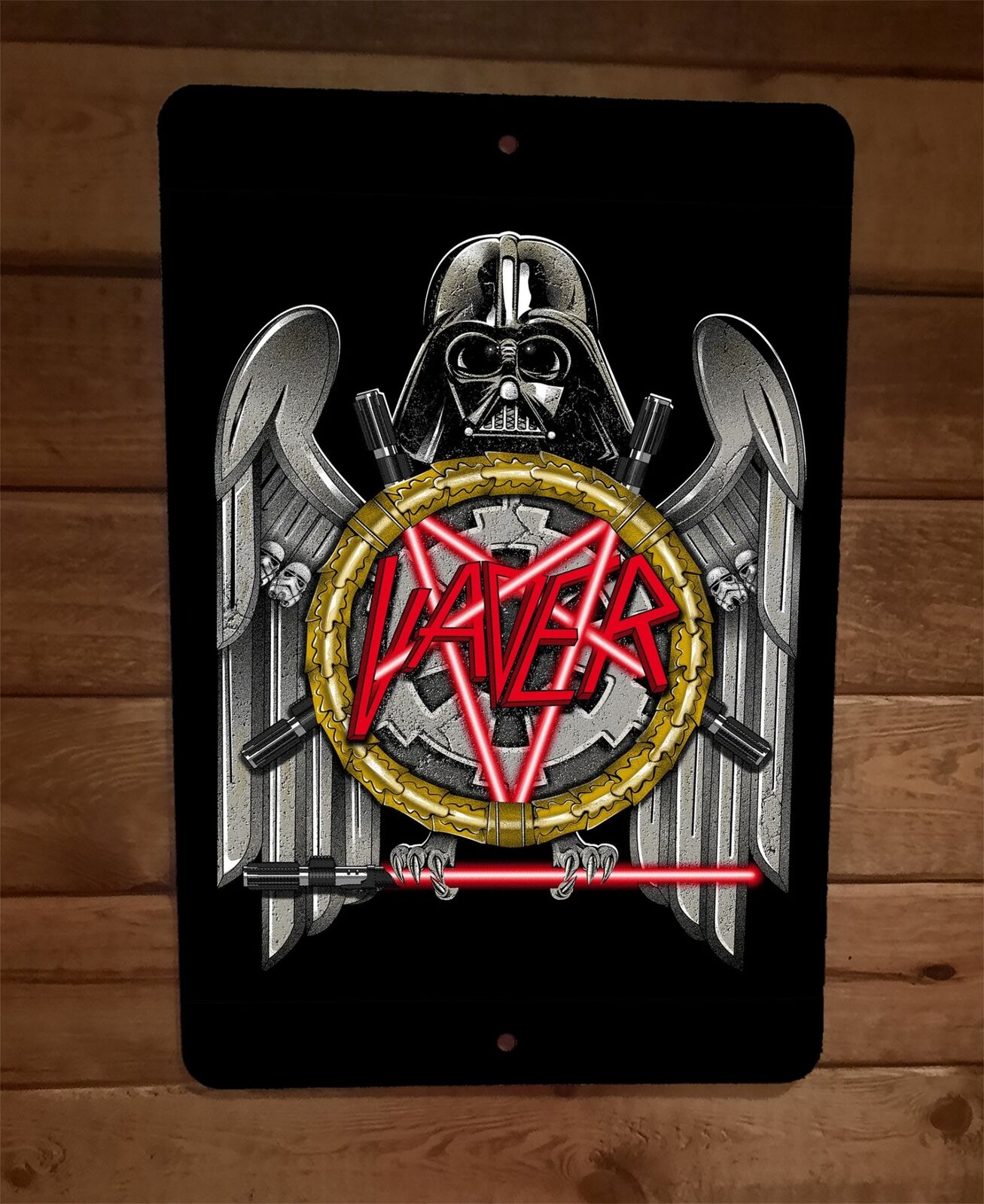 Vader of Death Star Wars Darth Slayer Parody 8x12 Metal Wall Sign Star Wars