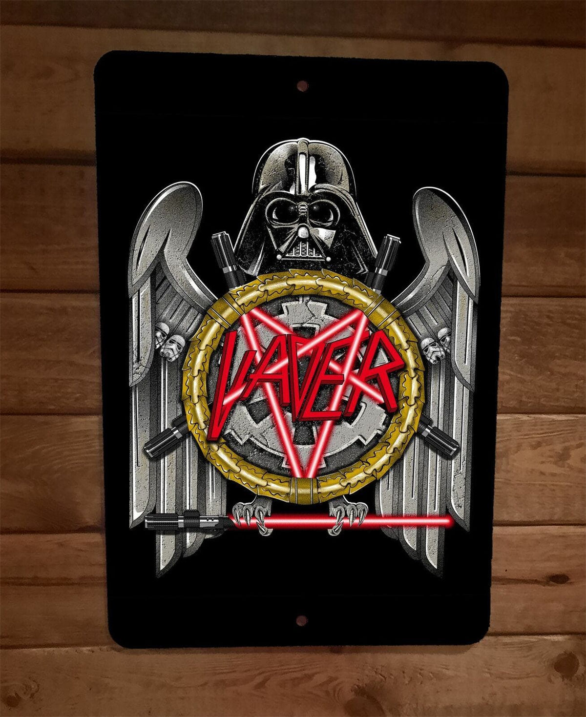 Vader of Death Star Wars Darth Slayer Parody 8x12 Metal Wall Sign Star Wars
