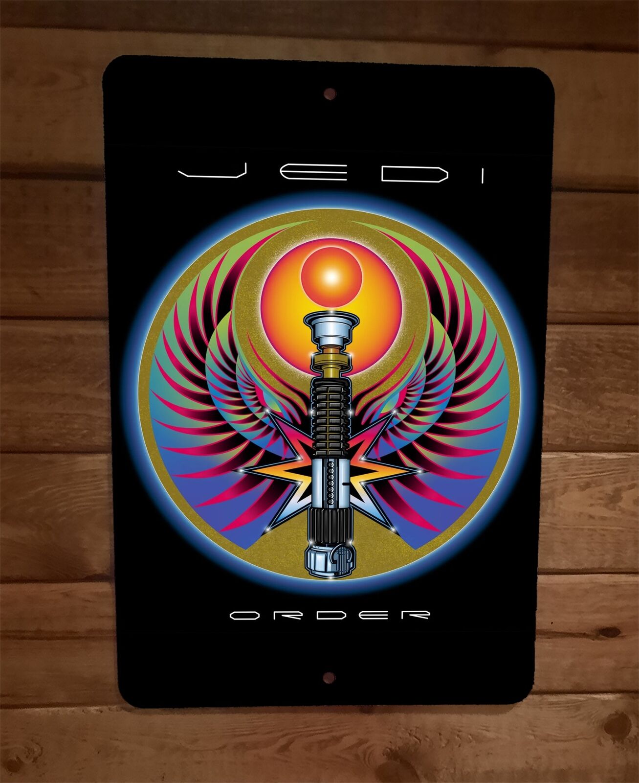 Jedi Order Star Journey Wars Parody 8x12 Metal Wall Sign