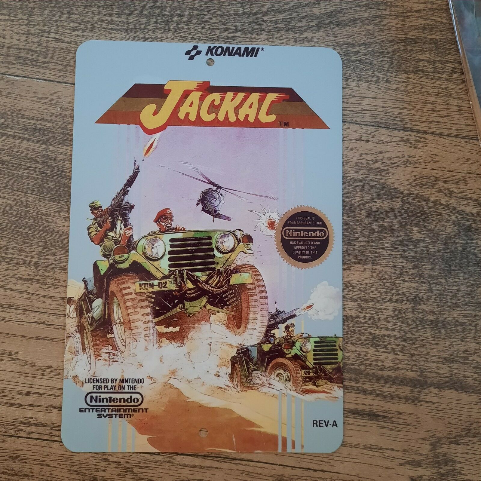 Jackal Video Game Box Artwork Cover Konami Nintendo 8x12 Metal Wall Si –  Sign Junky