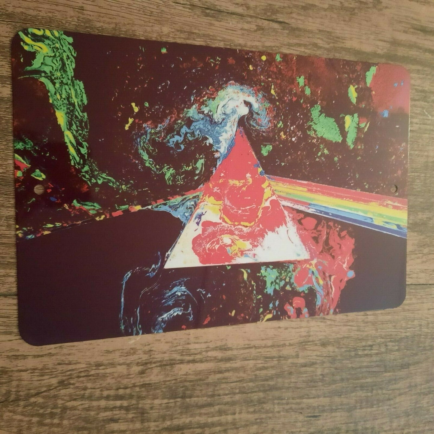 Pink Floyd Dark Side of the Moon 8x12 Metal Wall Sign Music