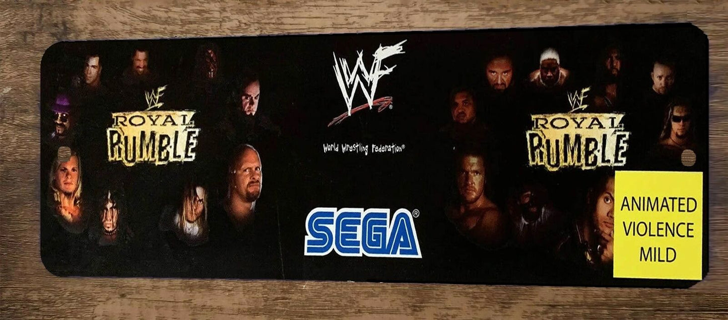 Royal Rumble Arcade Video Game WWF 4x12 Metal Wall Sign Marquee Banner Poster