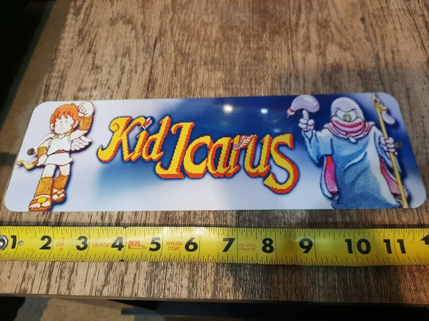 Kid Icarus Classic Arcade Video Game Marquee Banner 4x12 Metal Wall Sign Retro 80s