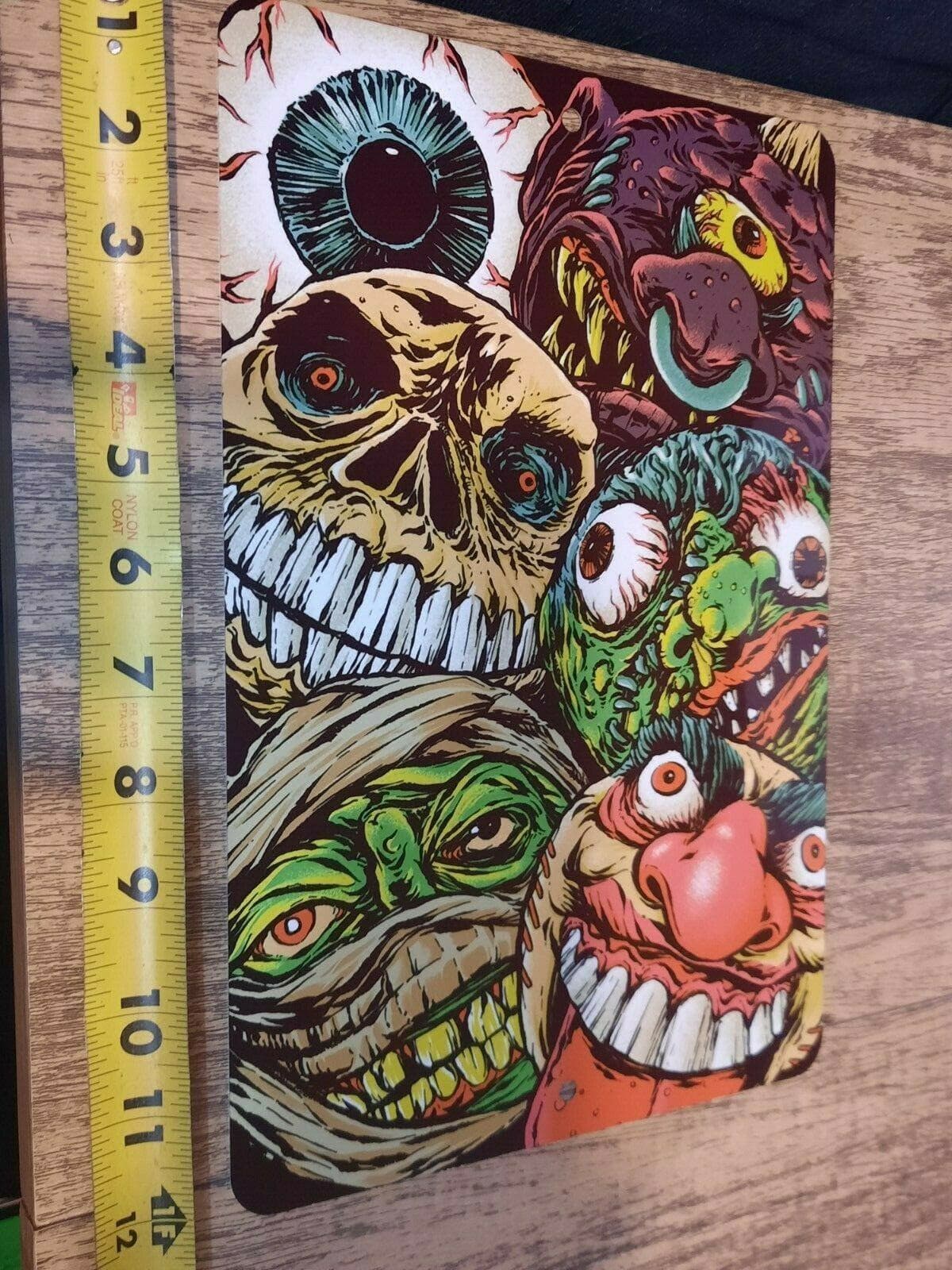 Gross Mad Balls Retro 80s Toys 8x12 Metal Wall Sign