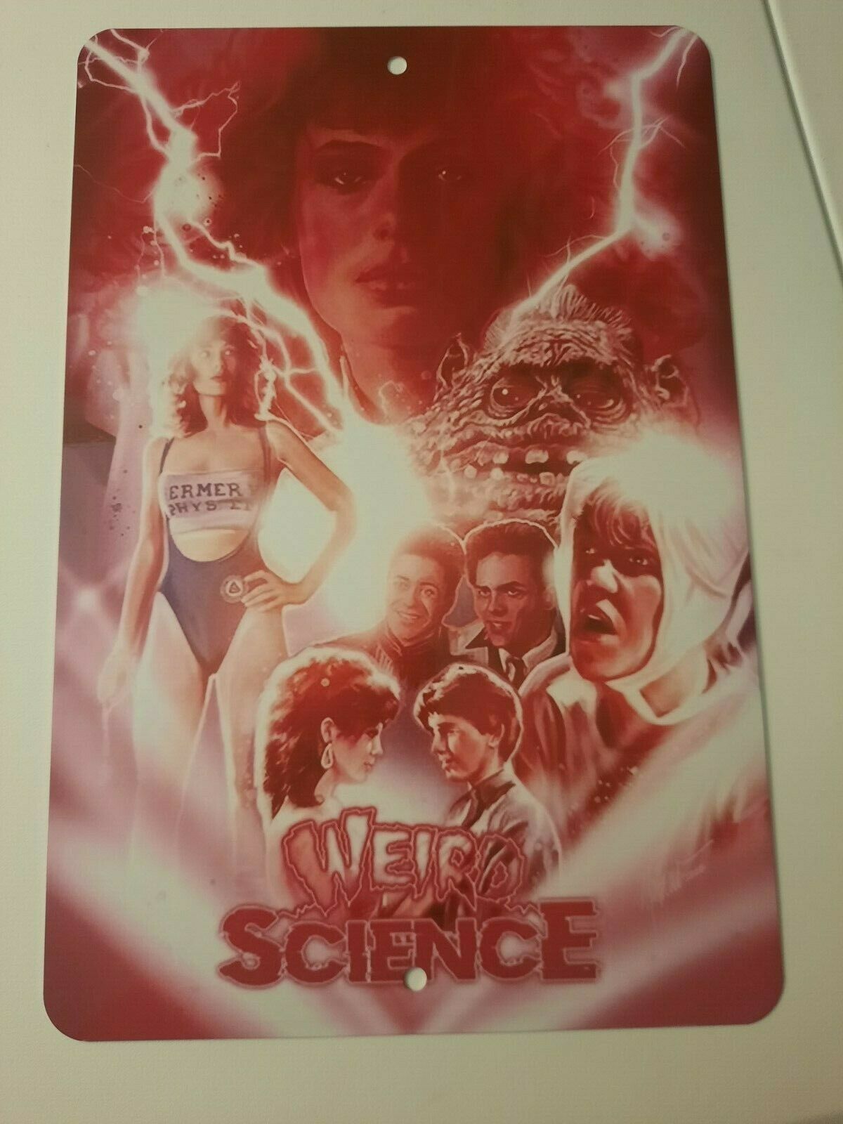 Weird Science Retro 80s Comedy Movie Poster Artwork 8x12 Metal Wall Sign