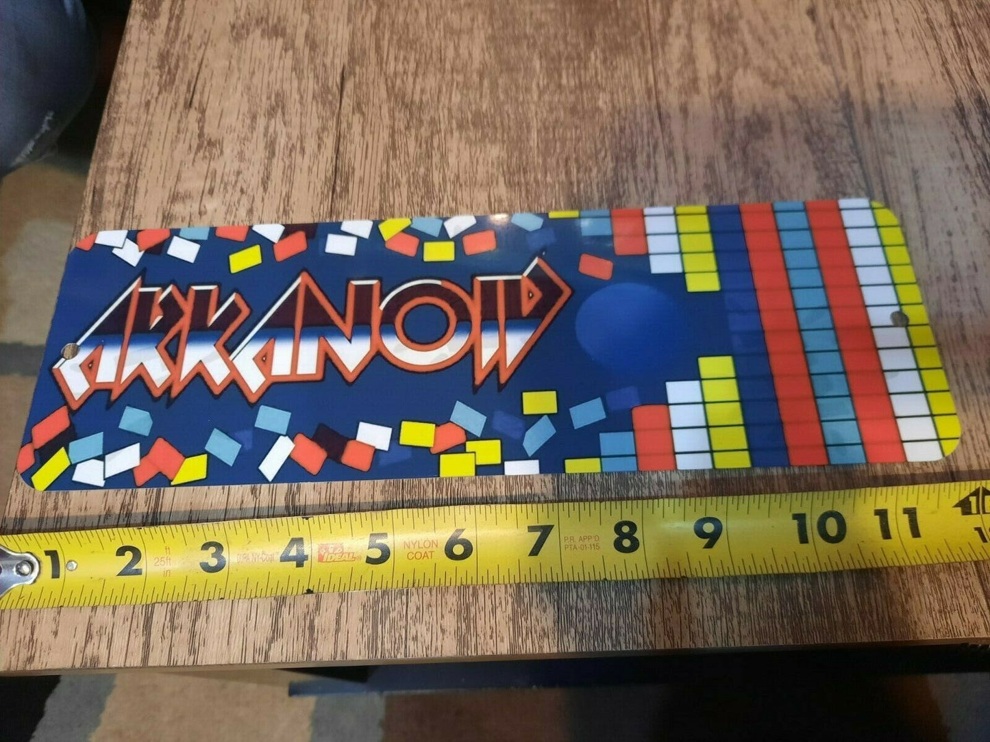 Arkanoid Classic Arcade Video Game Marquee Banner 4x12 Metal Wall Sign Retro 80s