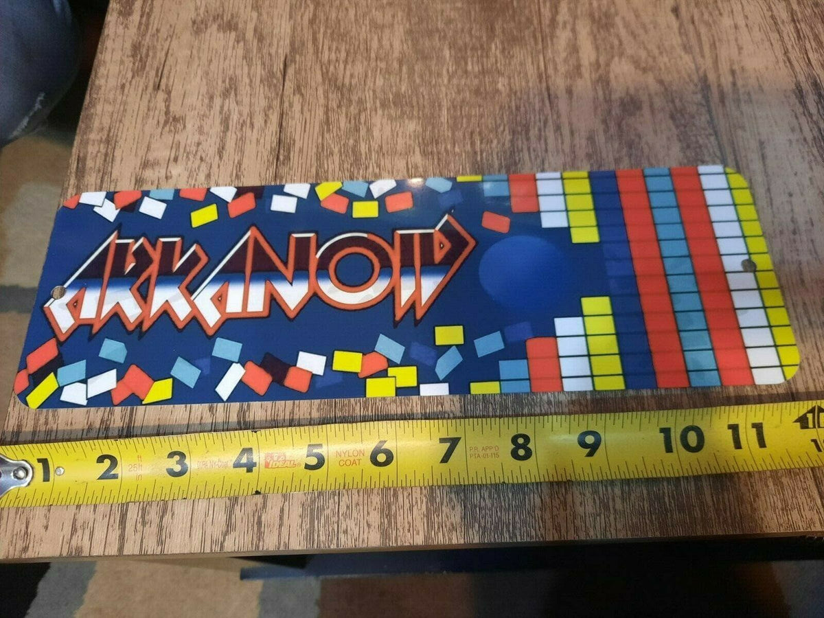 Arkanoid Classic Arcade Video Game Marquee Banner 4x12 Metal Wall Sign Retro 80s