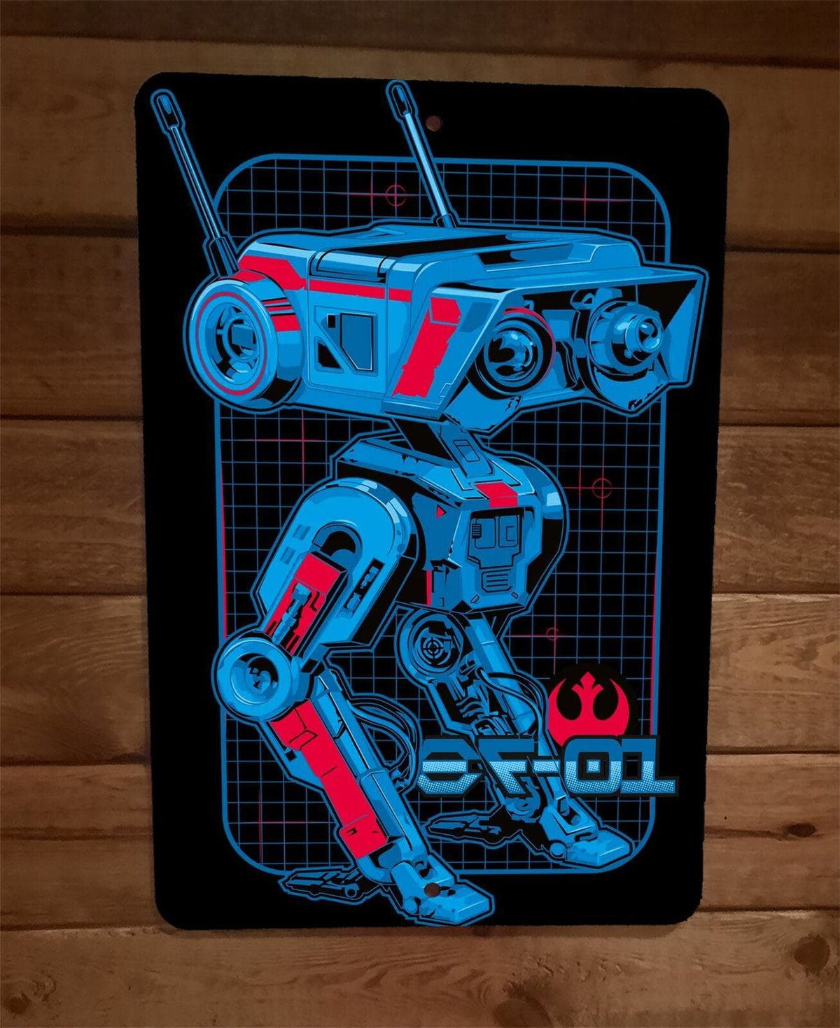 Bd-1 Star Wars Droid 8x12 Metal Wall Sign