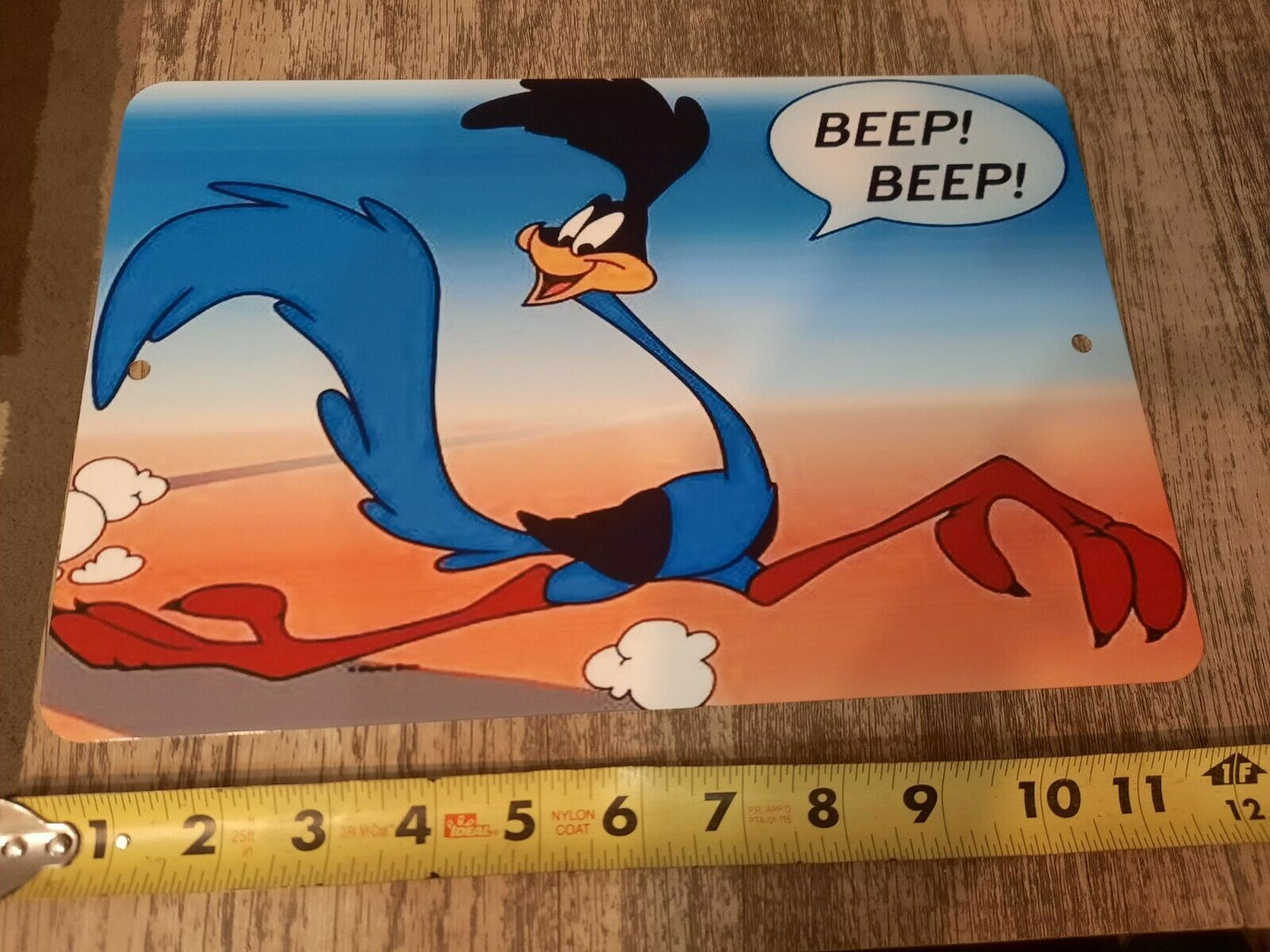 Road Runner 8x12 Metal Wall Sign Looney Tunes Classic Cartoon TV Show