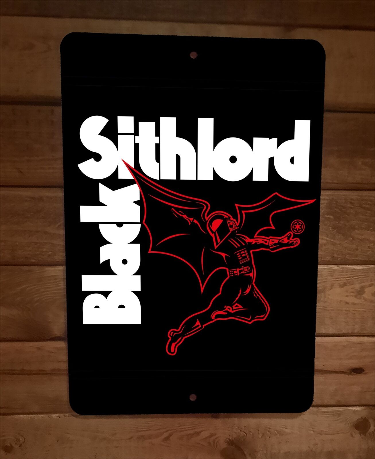 Black Sithlord Star Sabbath Wars 8x12 Metal Wall Sign