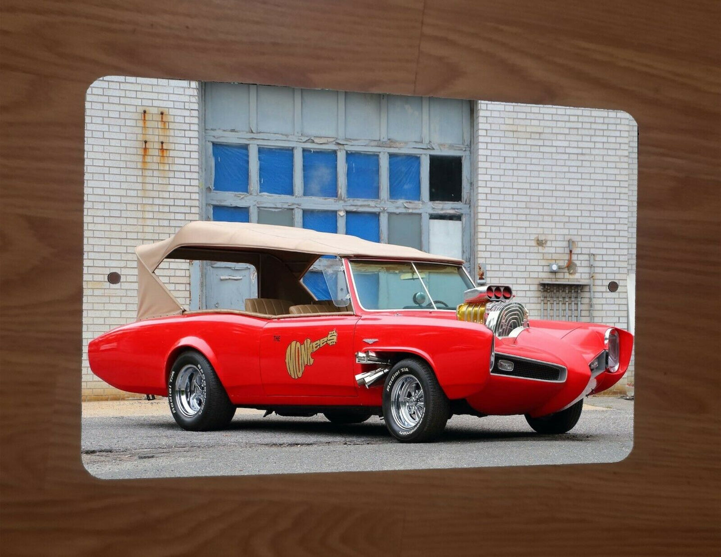 Monkees Car Monkeemobile 1966 Pontiac GTO Photo 8x12 Metal Wall Comedy TV Show Car Sign Movie