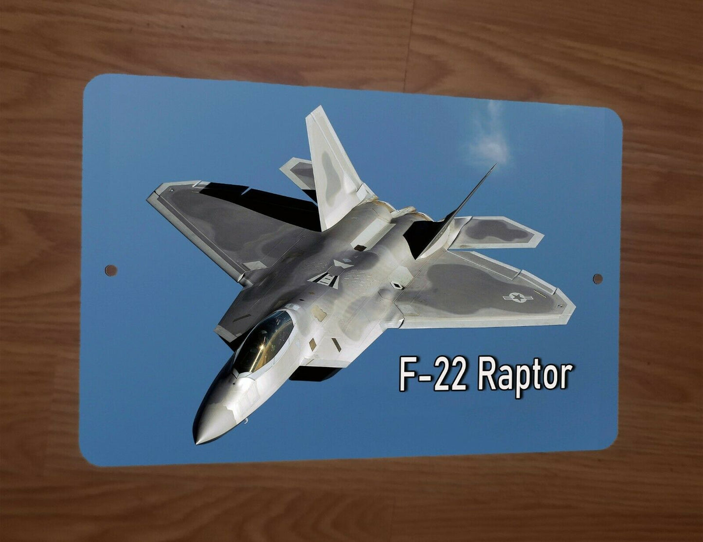 Lockheed Martin F-22 Raptor Military Stealth Jet Fighter Airforce 8x12 Sign