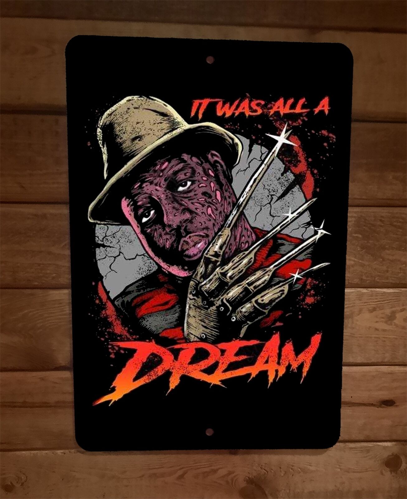 It Was All a Dream Biggie Claws 8x12 Metal Wall Sign