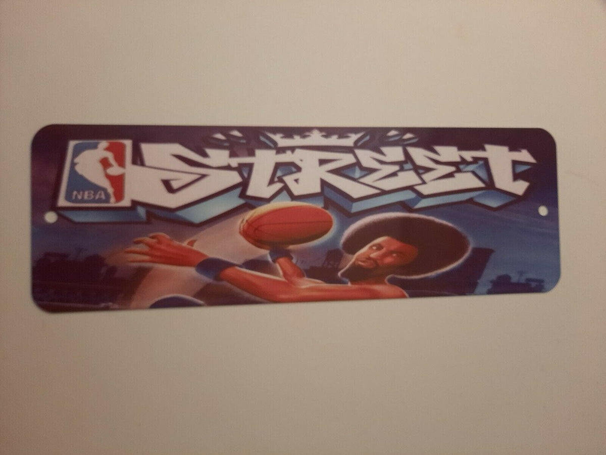 NBA Street Arcade Marquee 4x12 Inch Metal Wall Sign - Sports Basketball