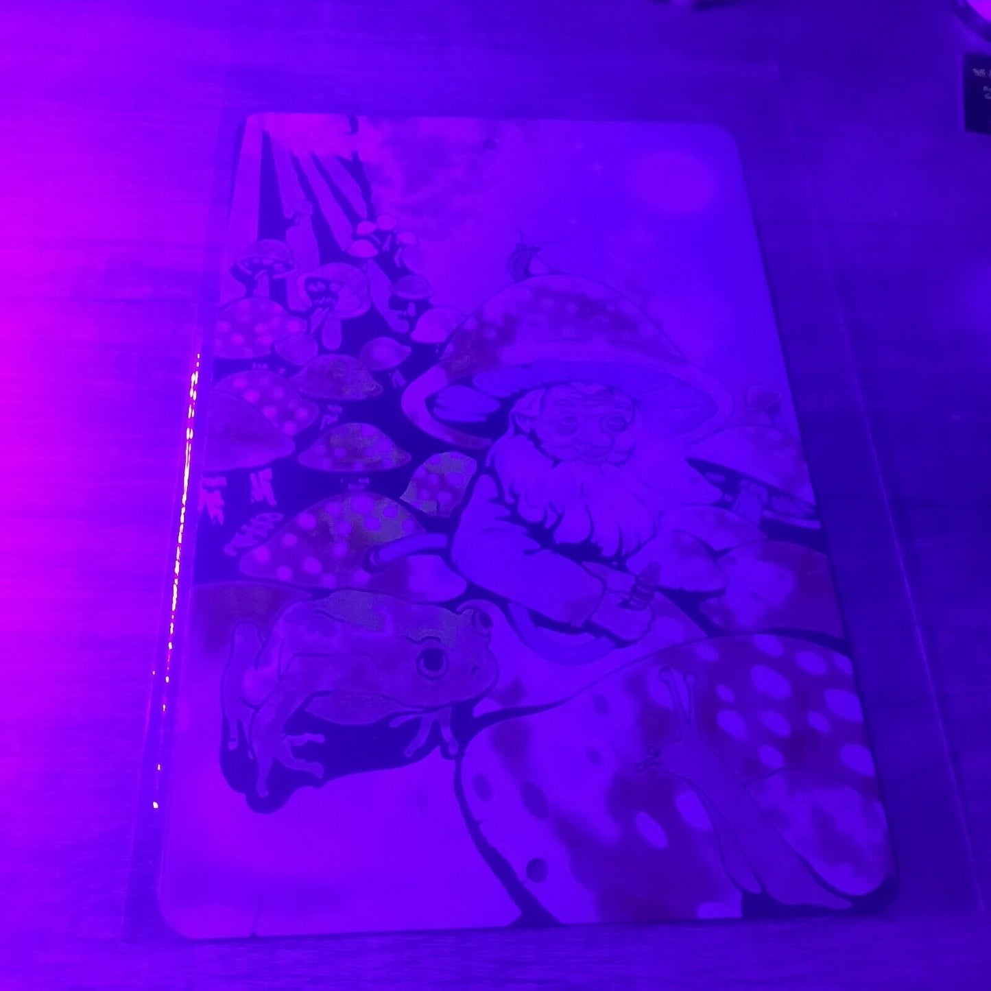 Magic Mushroom Gnome 8x12 Metal Wall Weed Mary Jane Trippy Sign 420