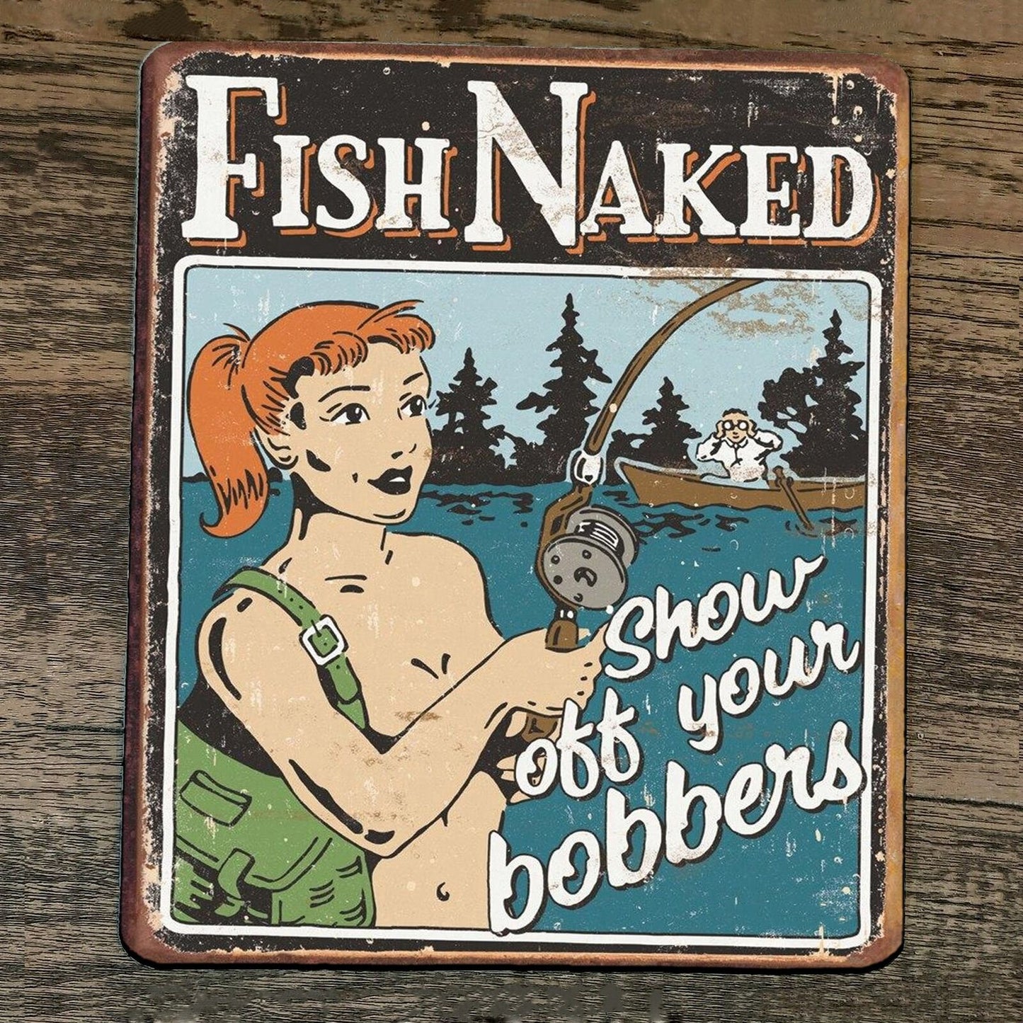 Mouse Pad Fish Naked Show Off Your Bobbers
