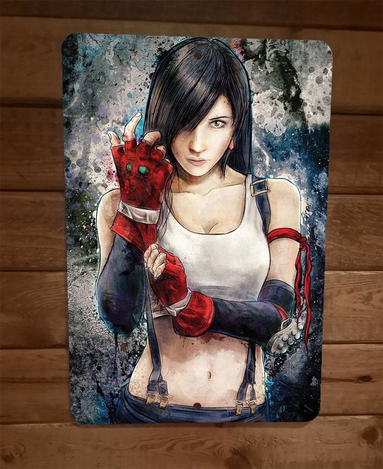 Tifa Lockheart Art FFVII Final Fantasy 7 Video Game 8x12 Metal Wall Sign Poster