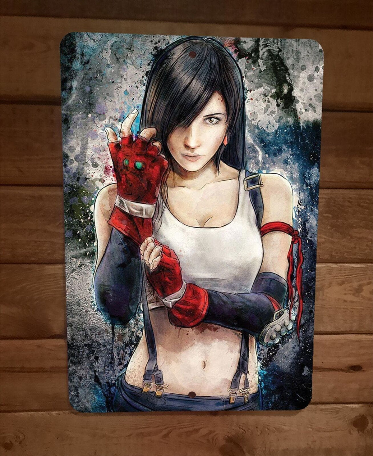 Tifa Lockheart Art FFVII Final Fantasy 7 Video Game 8x12 Metal Wall Sign Poster
