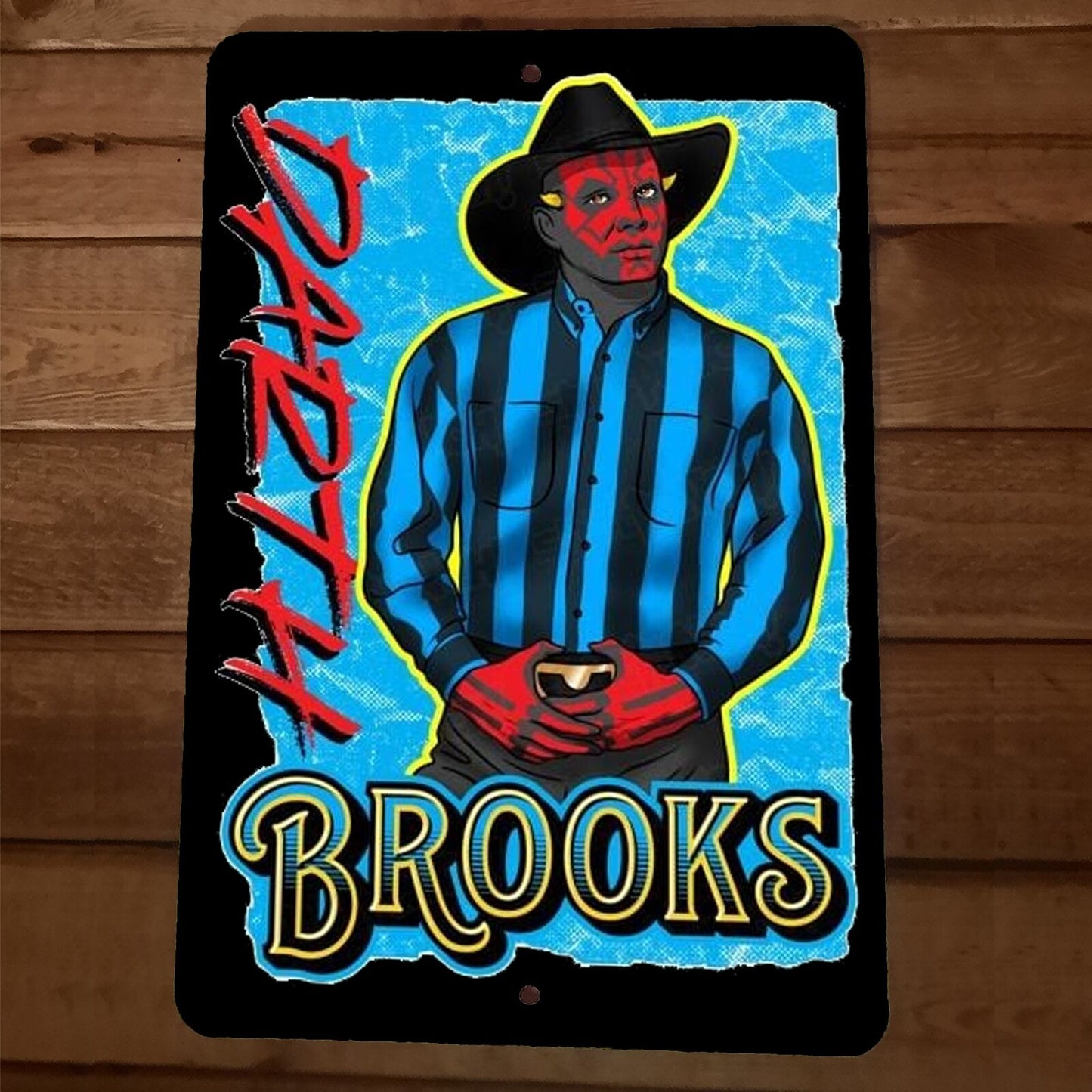 Darth Brooks Maul Garth 8x12 Metal Wall Sign Star Wars