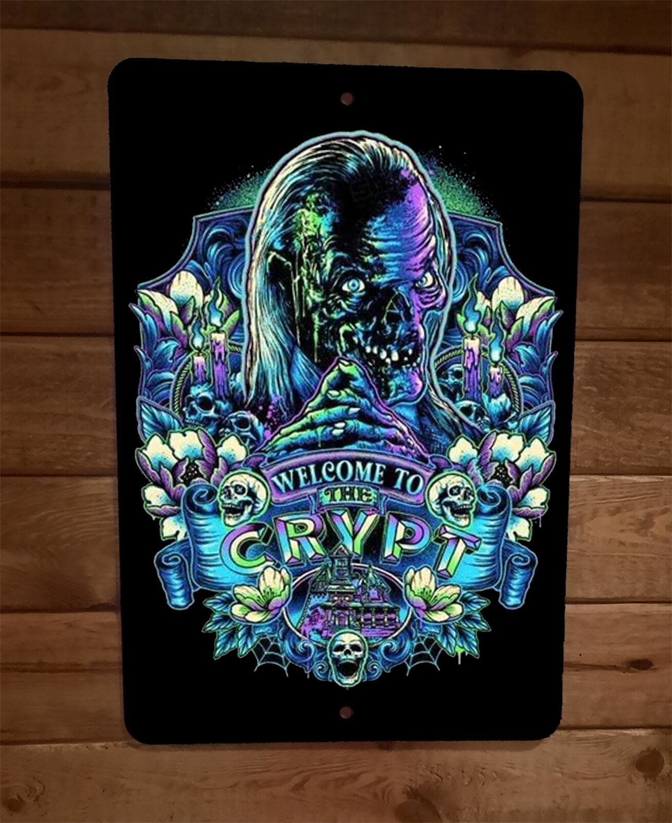 Welcome to the Crypt Tales From the Keeper TV Show 8x12 Metal Wall Sign