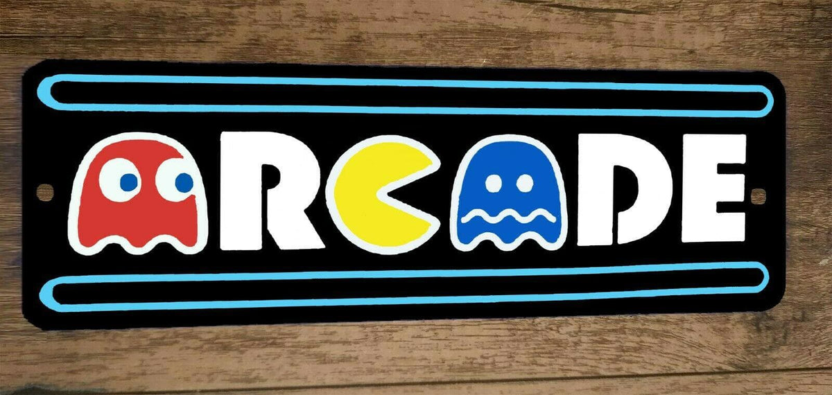 4x12 Arcade Video Game Metal Wall Sign