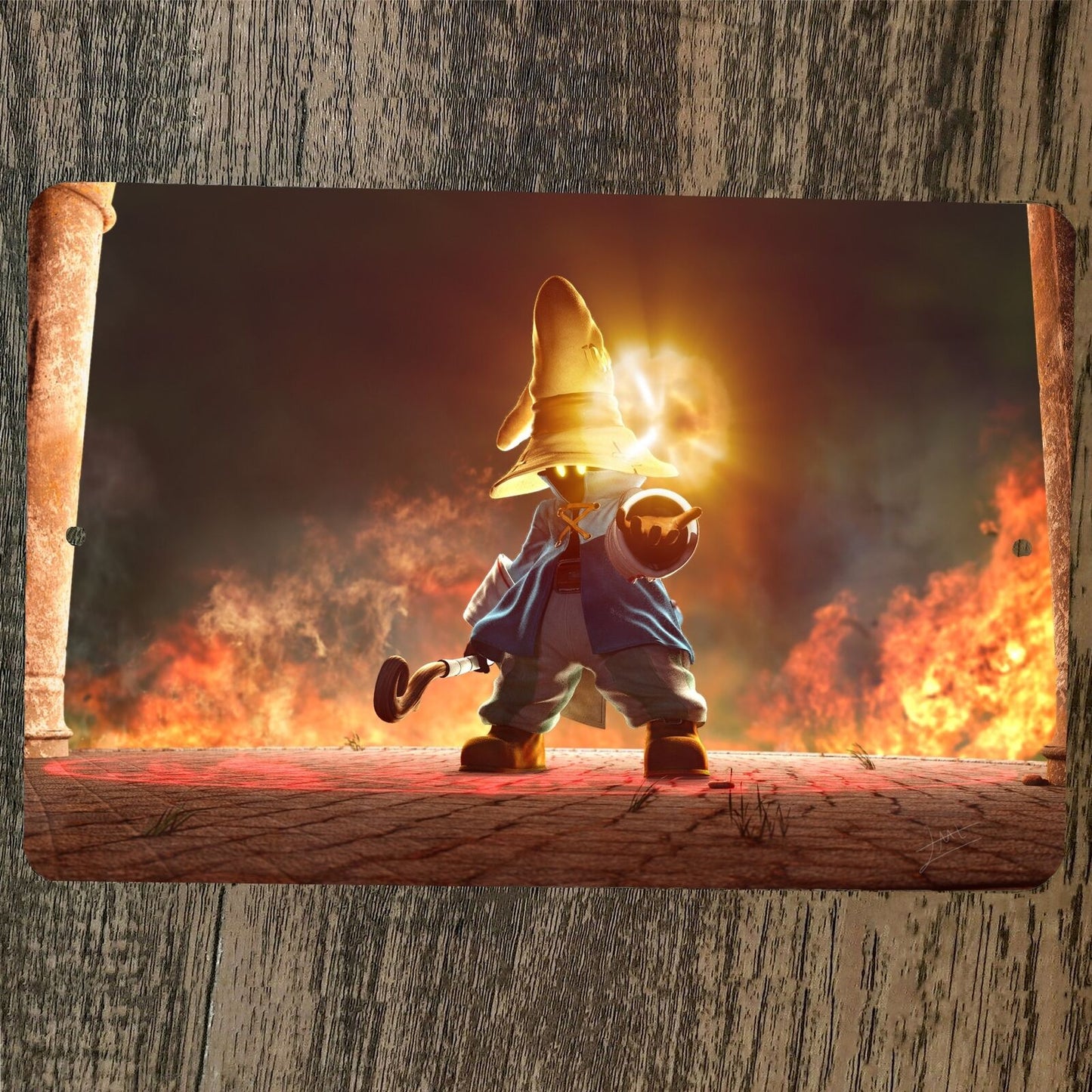Black Mage Vivi FInal Fantasy 9 FFIX 8x12 Metal Wall Video Game Sign Poster