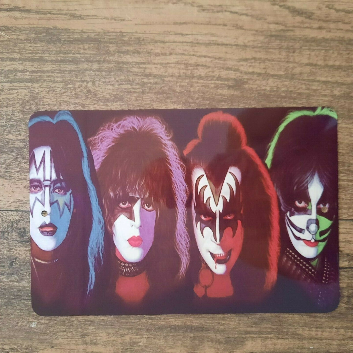 KISS Gene Simmons Artwork 8x12 Metal Wall Sign Music